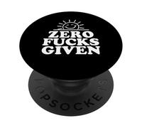 Zero Fucks Given divertente Sarcastico Sunshine PopSockets PopGrip Adesivo