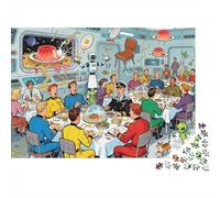 Zero-G Cena Panico Puzzle in Legno Impermeabile DIY Puzzles Da 1000 Pezzi Per Adulti Impossibili Per Decorazioni Domestiche