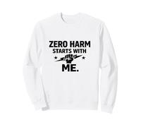 Zero Harm Starts with Me - Regalo Motivazionale per la Cultura della Sicurezza Felpa
