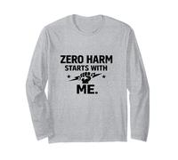 Zero Harm Starts with Me - Regalo Motivazionale per la Cultura della Sicurezza Maglia a Manica