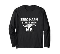 Zero Harm Starts with Me - Regalo Motivazionale per la Cultura della Sicurezza Maglia a Manica
