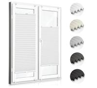 Zero Home -Tende Plissettate Senza Foratura | Tende a Rullo con Klemmfix | Tende Plissettate Per Interni | Privacy e Protezione Solare | Per Porte e Finestre, Bianco, 55x180 cm