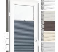 Zero Home - Tende Plissettate Termiche su Misura con Foratura,100%Oscuramento,Montaggio a Vite,Veneziane da Interno, Tende per Finestre,Tendine Finestra a Vetro,Larghezza 30-129 cm,Altezza 150-230 cm