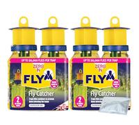 Zero In Fly Max - Set di 2 acchiappamosche super efficaci, ricaricabili, con Super Fly e Attraente per insetti volanti, per uso esterno