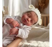 Zero Pam 50 CM Bambole Neonate Realistiche In Silicone Maschio,Bambole Neonato In Silicone Realistiche Occhi Chiusi,Bambini Reborn Toddler Posabili