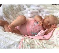 Zero Pam 50 CM Bebe Reborn Femmine Tutta In Silicone Maddie,Bambole Reborn Silicone Morbido Corpo Intero Con Un Dolce Sorriso, Bambole Femmine Realistiche Che Sembrano Vere (Agriturismo)