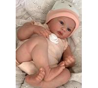 Zero Pam Bambola Reborn 45cm Femmina Neonata Realistica Tutta in Silicone Vinile - Bambolotto Realistico Che Sembra Vero