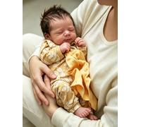 Zero pam Bambola Reborn realistica, 48 cm, bambola Reborn realistica con capelli, bambola per bambini dai 3 anni in su