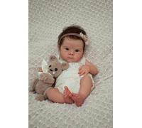 Zero Pam Bambole Reborn Femmina in Silicone Occhi Aperti 18 Pollici Bambole Reborn Silicone Tutto il Corpo Realistica Lavabili corpo in Vinile Morbido Sembra un vero Bambino