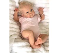 Zero Pam Bambole Reborn Femmina Neonata 18 Pollici Bambola Realistica per Bambina Reborn in Silicone Tutto Il Corpo Femmine Bambolotto Che Sembra Vero Bambole Newborn Realistiche