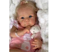 Zero Pam Bambole Reborn Femmina Neonata Realistica 45cm Bambole Reborn Neonata Occhi Aperti Bambolotto Che Sembra Vero Reborn in Silicone Tutto il Corpo Bambole Realistiche Per Bambina