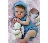 Zero Pam Bambole Reborn In Silicone Tutto Il Corpo-45CM Bambolas Reborn Femmina, Bambole Che Sembrano Vere, Bambola Per Bambine (Femmina)