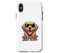 Zero Pensieri Solo Vibes Cane Custodia per iPhone X/XS