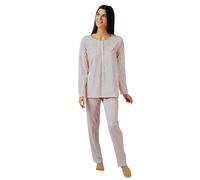 ZERO pigiamore Pigiama Donna Cotone Leggero Lungo, Art. 4333, Colore Rosa (IT, Numero, 46, Regular, Regular, Rosa)