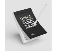 ZERO POTENTIAL Blocco note "cose che non posso dire ad alta voce al lavoro", divertente blocco A6 con 50 pagine di sarcasmo | Regalo divertente per ufficio e colleghi