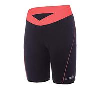 Zero Rh+ Pista W Short Cm18, Abbigliamento Woman Bike Bib & Pant Donna, Black/Psychotic Salmon, XS