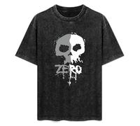 Zero Skate Skull T-Shirt Black Graphic Unisex Tee Shirt M