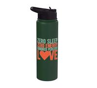 Zero Sleep Zero Energy Amore al cento per cento mamma Stainless Steel Insulated Water Bottle