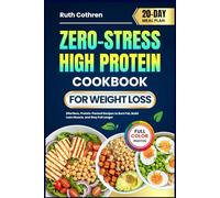 ZERO-STRESS HIGH PROTEIN COOKBOOK FOR WEIGHT LOSS: Effortless, Protein-Packed Recipes to Burn Fat, Build Lean Muscle, and Stay Full Longer | Includes Full-Color Photos and a 20-Day Meal Plan