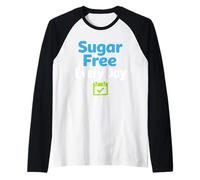 Zero Sugar Lifestyle Keto Low Carb Glucosio Control Maglia con Maniche Raglan