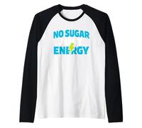 Zero Sugar Lifestyle Keto Low Carb Glucosio Control Maglia con Maniche Raglan