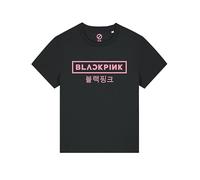 ZERO T-SHIRT LAB Maglietta Donna Concerto Blackpink Fans Korean Pop Gruppo Musicale Coreano (IT, Testo, M, Regular, Regular, Full Black)