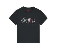 ZERO T-SHIRT LAB Maglietta Donna Concerto Stray Kids Fans Korean Pop K-Pop Gruppo Musicale Coreano (IT, Testo, L, Regular, Regular, Full Black)