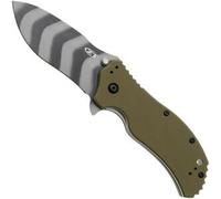 Zero Tolerance 0350OLTS Tiger Stripe MagnaCut, OD Green G10, Limited Edition coltello da tasca, Ken Onion design