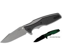 Zero Tolerance Rick Hinderer Flipper Knife, Glow-in-the-Dark CF 0393GLCF