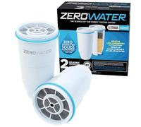 ZeroWater Filtri Caraffa Acqua a 5 Fasi, Filtri Caraffa Filtrante con Certificazione NSF - Filtri Acqua - Riducono la Presenza di Piombo, PFOA/PFOS e Altri Metalli Pesanti - Confezione da 2, Bianco