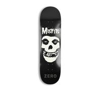 Zero X Misfits Fiend Skull Skateboard Deck - Glow Nel Buio/Dip
