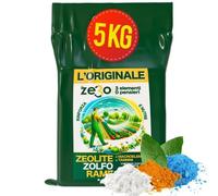 Albagarden ZeRo - Zeolite Per Piante + Zolfo In Polvere + Ossicloruro di Rame - Prodotto INNOVATIVO 100% Naturale - Fertilizzante e Concime per Piante in Polvere da 5 KG