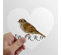 zerobrand Compagni di Cibo Uccelli Heart Vinyl Sticker Luggage Graffiti Decal