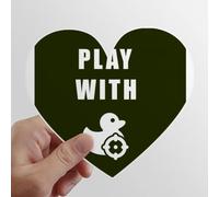 zerobrand Cruise di Duck Heart Vinyl Sticker Luggage Graffiti Decal