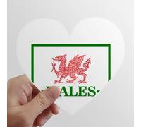 zerobrand Dragon Flag Welsh Box Heart Vinyl Sticker Luggage Graffiti Decal