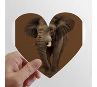 zerobrand Elefante Teeth Independent Feet Heart Vinyl Sticker Luggage Graffiti Decal