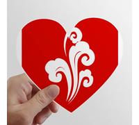 zerobrand Flower Clouds Happy Life Heart Vinyl Sticker Luggage Graffiti Decal