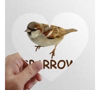 zerobrand Food Search Sparrows Birds Heart Vinyl Sticker Luggage Graffiti Decal