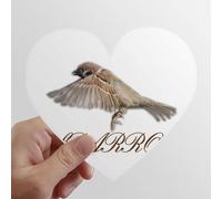 zerobrand Food Wings Sparrows Birds Heart Vinyl Sticker Luggage Graffiti Decal