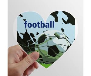 zerobrand Football World First Movement Heart Vinyl Sticker Luggage Graffiti Decal