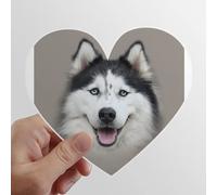 zerobrand Fur Close Relations Wolfhound Heart Vinyl Sticker Luggage Graffiti Decal