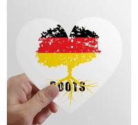 zerobrand Germania Flag Root Family Heart Vinyl Sticker Luggage Graffiti Decal