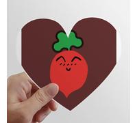 zerobrand Heart Vinyl Sticker Luggage Graffiti Decal