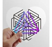 zerobrand Heart Vinyl Sticker Luggage Graffiti Decal