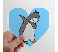 zerobrand Movimento Freddo Penguins Antartide Heart Vinyl Sticker Luggage Graffiti Decal