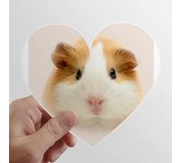 zerobrand Pet Brown Capelli da Criceto Heart Vinyl Sticker Luggage Graffiti Decal