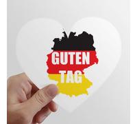 zerobrand Saluto Tedesco Hello Map Silhouette Heart Vinyl Sticker Luggage Graffiti Decal