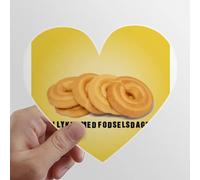 zerobrand Testo di candeggina in Lingua Danese Heart Vinyl Sticker Luggage Graffiti Decal