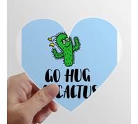 zerobrand Vai ad abbracciare Un Cactus Heart Vinyl Sticker Luggage Graffiti Decal