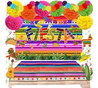 ZERODECO Decorazioni per feste - Sfondo per feste a tema messicano, turbinii a tema festival per Fiesta Mexicana Cinco De Mayo Luau Evento